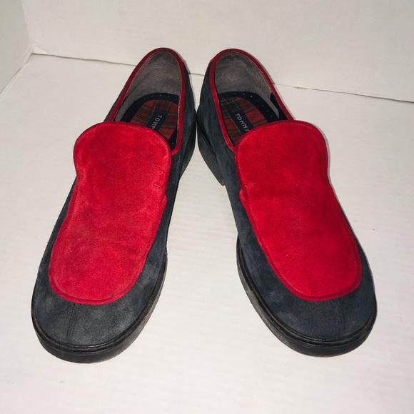 tommy hilfiger loafers red